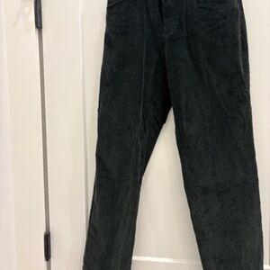 LAUREN JEANS CO. Hunter Green Corduroy Pants; Size: 2 Petite